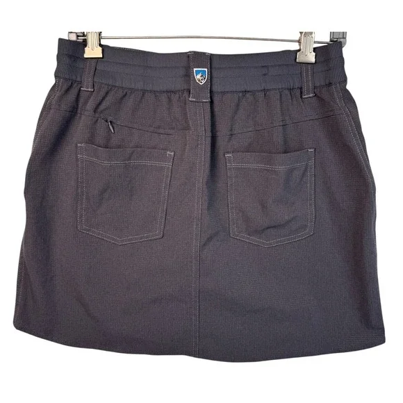 Kuhl Skort Skirt‎ Shorts Women's 4 Gray Pockets Hiking Outdoor Pickleball Golf - Picture 9 of 12